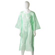Disposable Polyethylene Splash Jacket Green, 800mm x 1300mm x 30mu, 100 Pieces Box